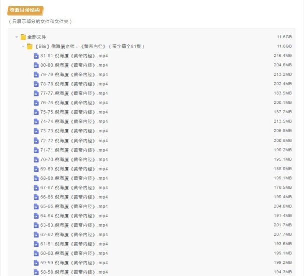 《倪海厦老师：黄帝内经》带字幕全81集 学健康养生[mp4]-橘子资源网