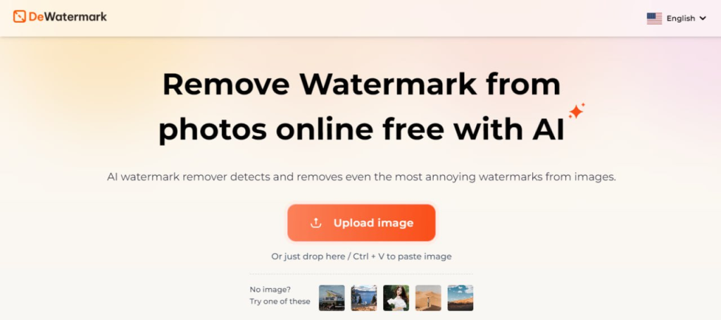 DeWatermark - 基于 AI 的去水印工具-橘子资源网