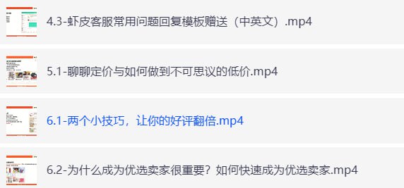 跨境Shopee(虾皮)基础运营实操课完结-橘子资源网