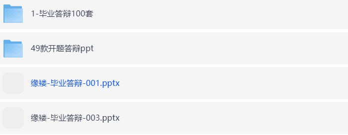 200套大学生毕业答辩精选PPT模板-橘子资源网