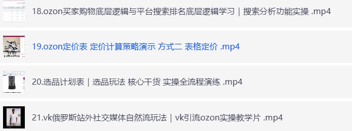 掌握ozon跨境电商系列全套学习课-橘子资源网