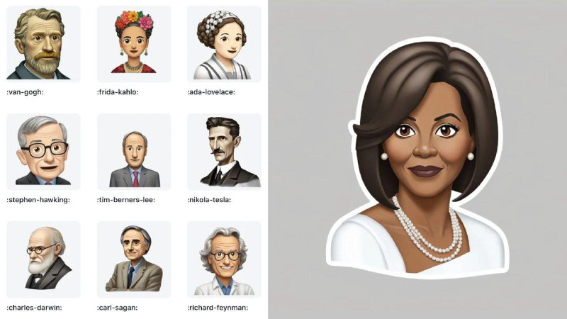 😲 AI Emojis - 利用AI生成emoji表情-橘子资源网