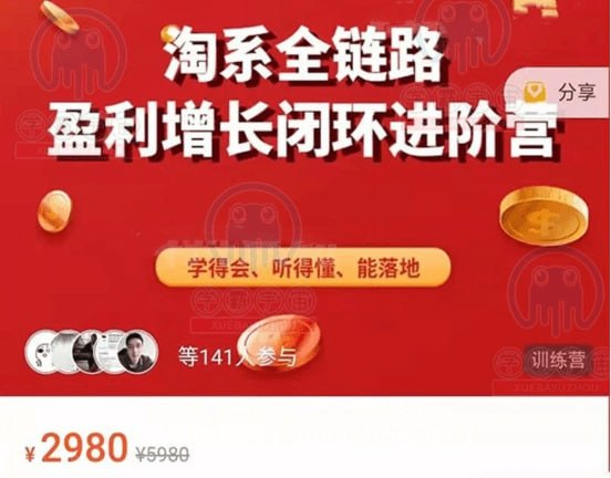 【桐策电商】淘系全链路 盈利增长闭环进阶营-橘子资源网