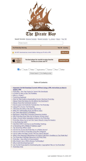 全世界最大的磁力搜索网站 – 海盗湾-橘子资源网