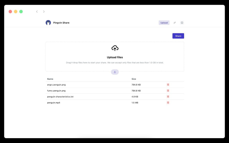 Pingvin Share 一个可自建的文件分享平台-橘子资源网