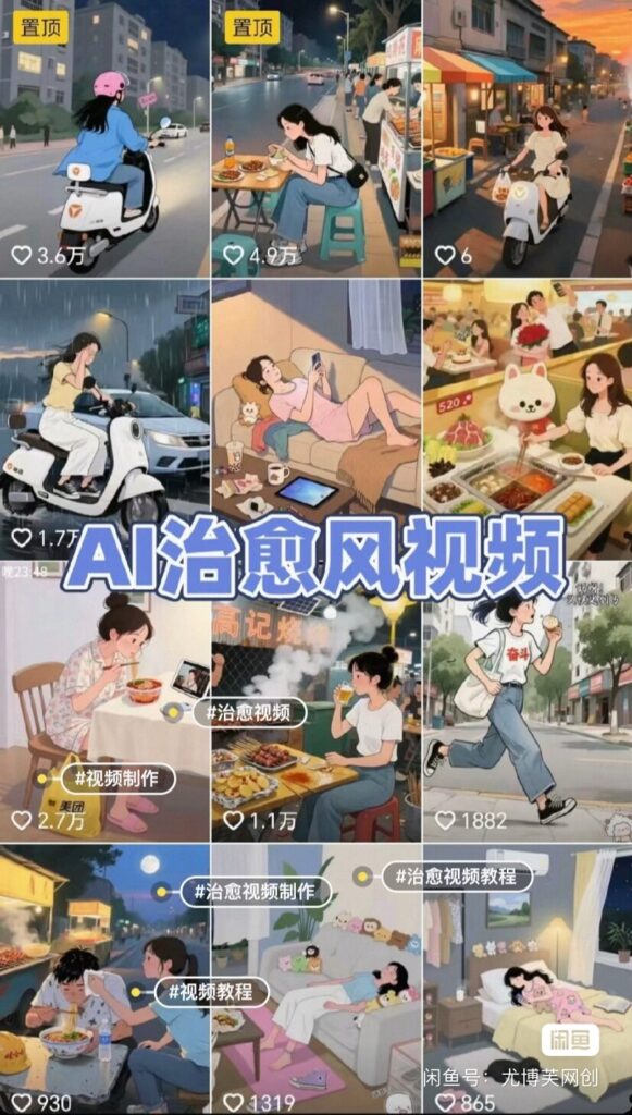 AI治愈系视频制作流程详解，详细教学视频 - 橘子资源网-橘子资源网