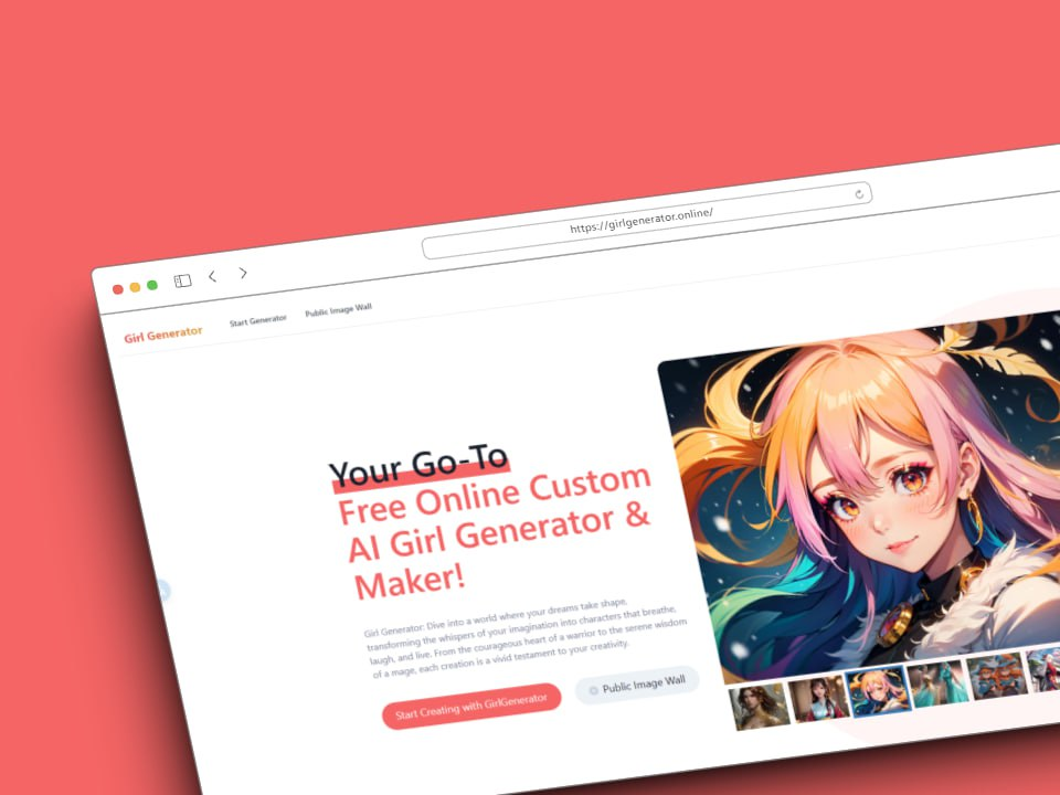 Girl Generator — 特别适用于生成女性AI图片-橘子资源网