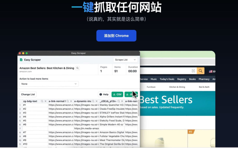 Easy Scraper-免费可视化网页爬虫工具-橘子资源网
