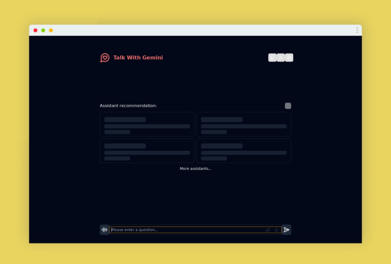 TalkWithGemini - 免费的 AI 聊天网页-橘子资源网