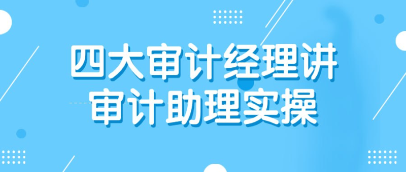 [学习课程] 四大审计经理讲审计助理实操-橘子资源网