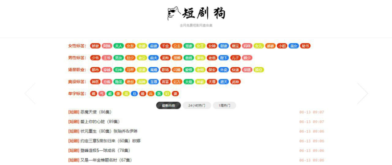 [网站分享] 短剧狗 - 短剧资源下载站-橘子资源网