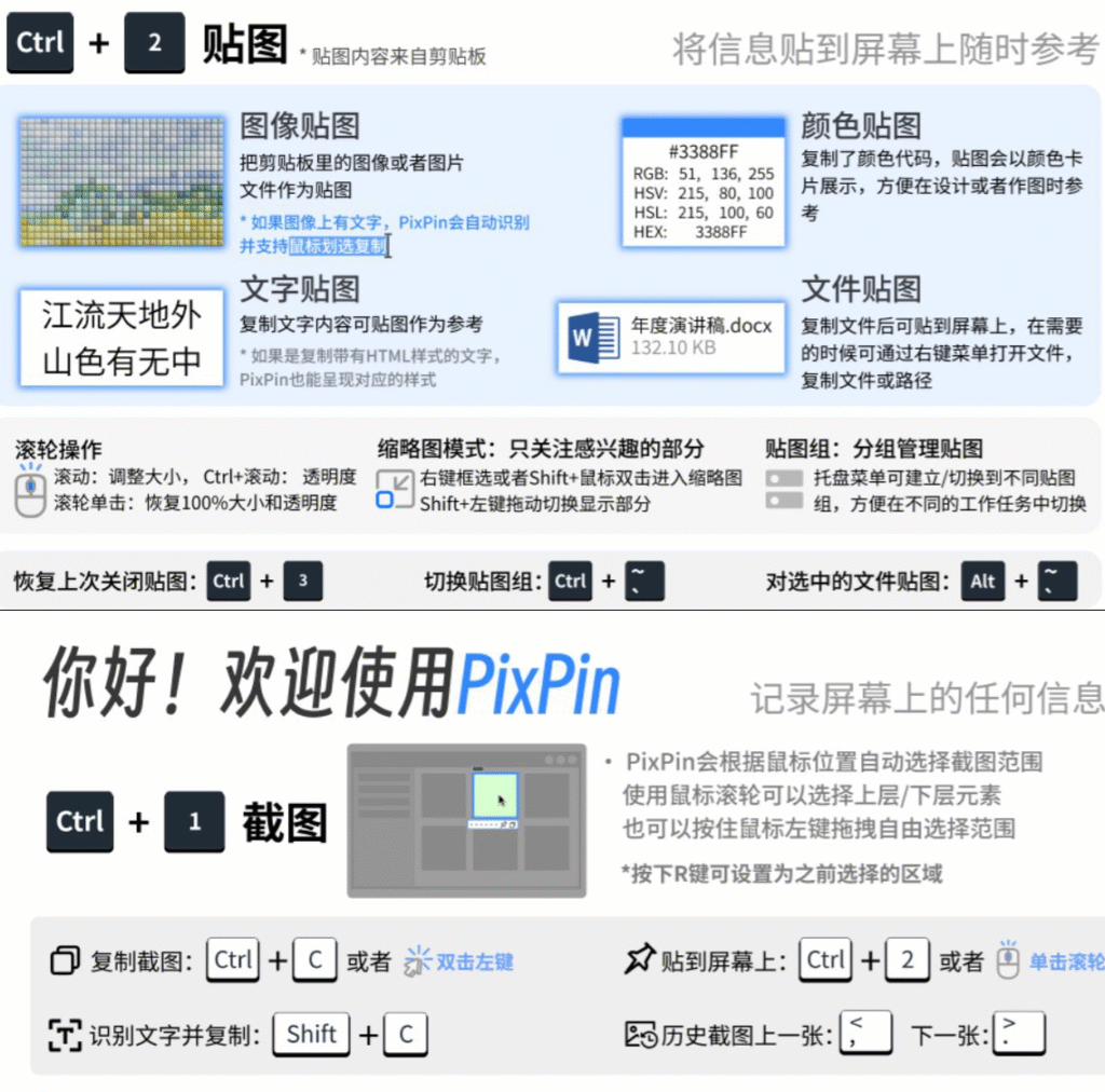 图片[1]-PixPin – 随心截图 随意贴图-橘子资源网