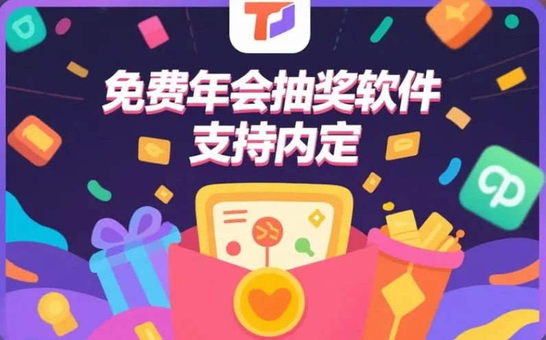 【PC】免费年会抽奖软件，支持一键导入名单+自定义主题+内定功能-橘子资源网