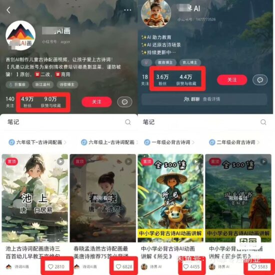 AI制作3D古诗词动漫视频 多变现渠道全攻略-橘子资源网