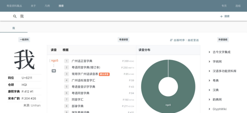 [网站分享] 粤音资料集丛-一个粤语读音查询网站-橘子资源网