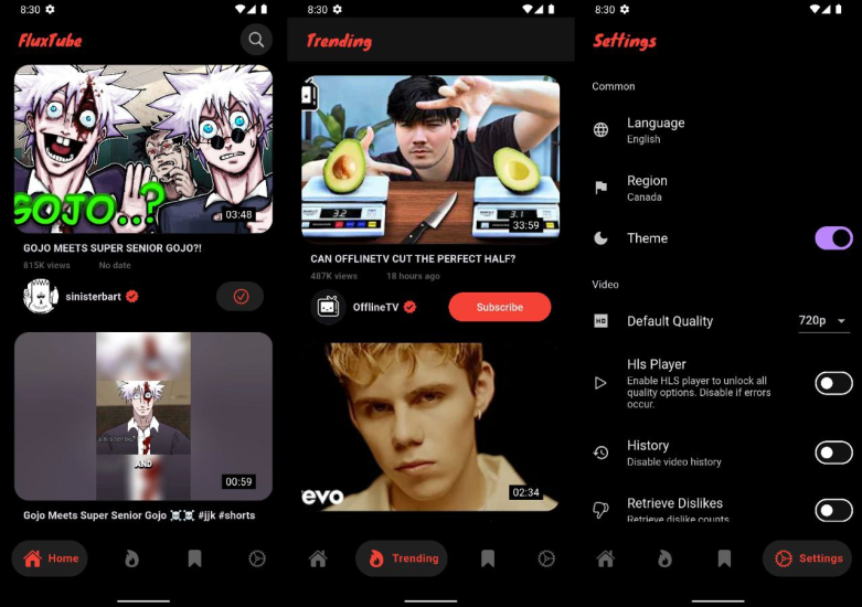 FluxTube - 开源 YouTube 第三方客户端-橘子资源网