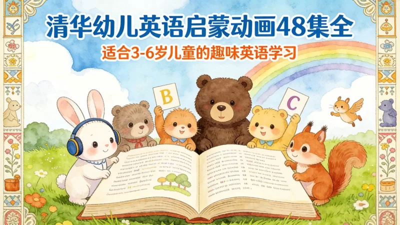 清华幼儿英语启蒙动画48集全-橘子资源网