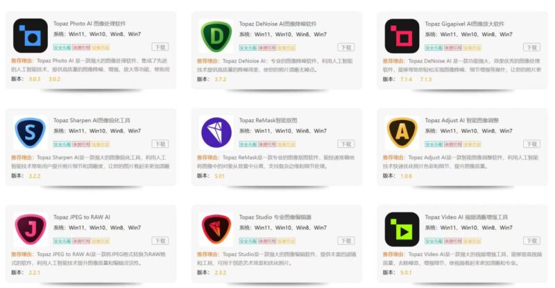 Topaz（2024）全家桶汉化版本-橘子资源网