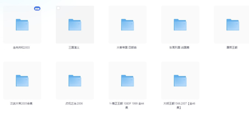 巅峰中的巅峰 国产最高分9部历史剧合集/三国/大明王朝/大秦帝国//汉武大帝/贞观之治/-橘子资源网