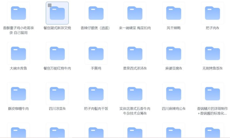 全国各地各大菜系地方特色菜 大厨实操视频教程合集-橘子资源网