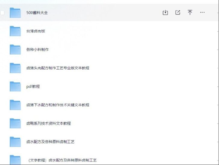 摆摊创业必备 卤水卤料酱料秘方大全 秘制配方制作教程-橘子资源网