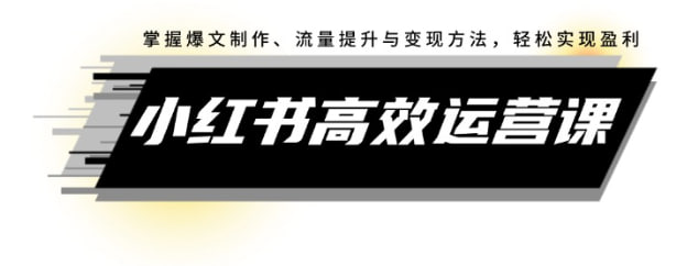【小红书高效运营课】掌握爆文制作、流量提升与变现方法，轻松实现盈利-橘子资源网