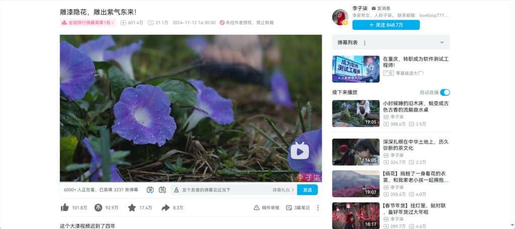 图片[6]-断更1217天的李子柒，仍然没有被遗忘-橘子资源网