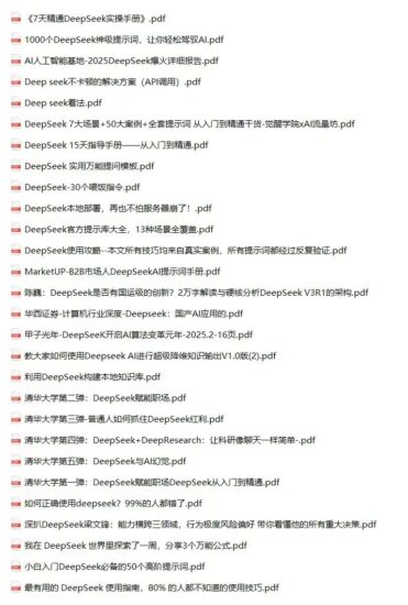 DeeSeek最全pdf资料包-橘子资源网