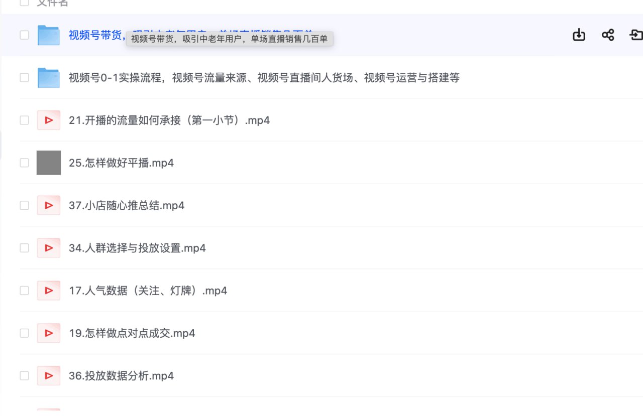 【干货】视频号起号实操 从0-1全流程【18.2GB】-橘子资源网