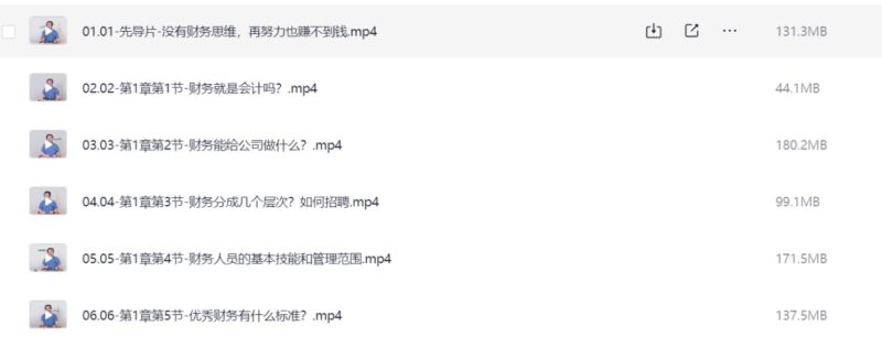 财税二合一财务管理+税务管理课程-橘子资源网