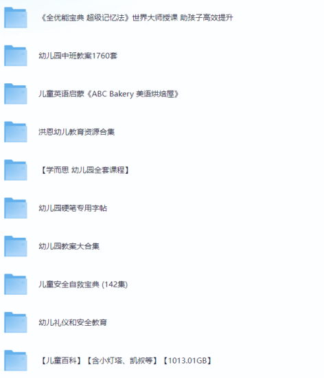 【育儿资源】最全育儿资源整理分享！【1.2T】-橘子资源网