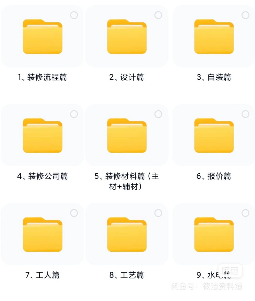 2025家装避坑全流程资料包-橘子资源网