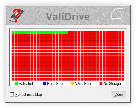 ValiDrive v1.0.1 U盘扩容检测工具，快速检测U盘真实容量-橘子资源网