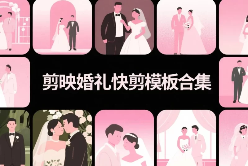 剪映婚礼快剪模板合集，含多种风格+预览视频-橘子资源网
