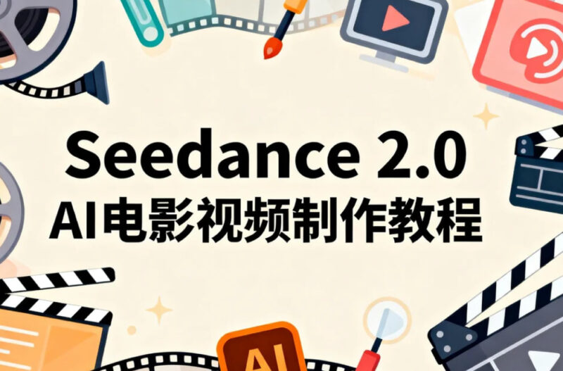 Seedance 2.0 AI电影视频制作教程,一键生成多镜头 + 角色一致-橘子资源网