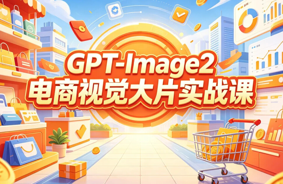 GPT-Image2电商视觉大片实战课、彻底告别手动繁琐修图-橘子资源网