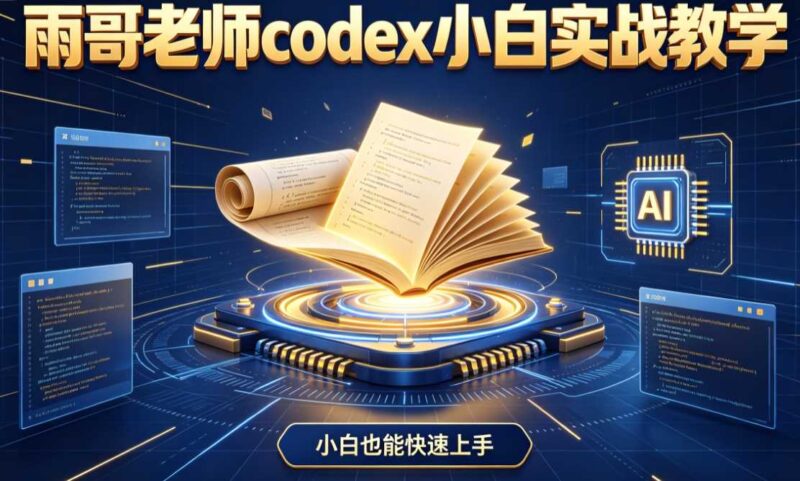 雨哥老师codex小白实战教学-橘子资源网