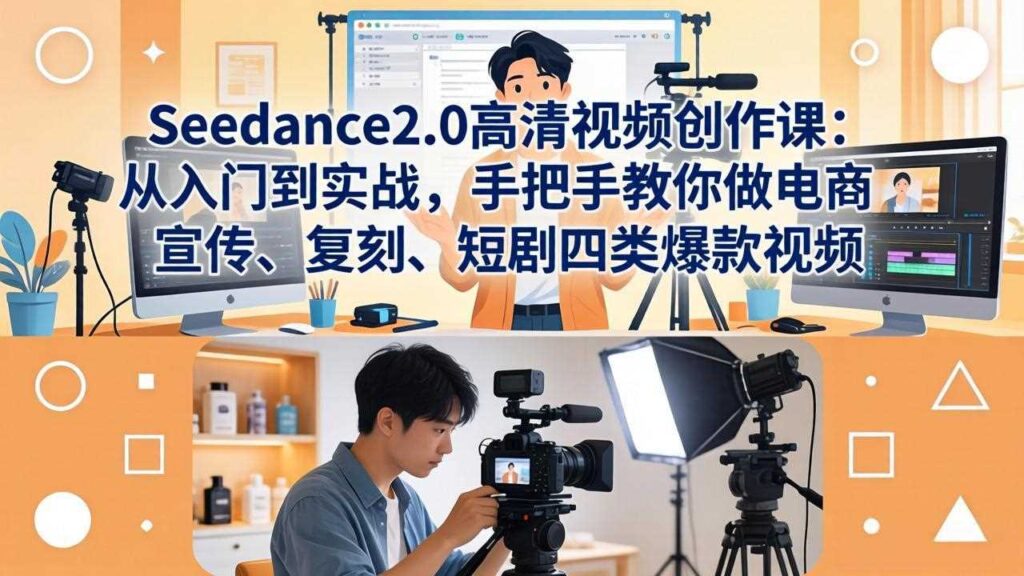 Seedance2.0高清视频创作课：从入门到实战-橘子资源网